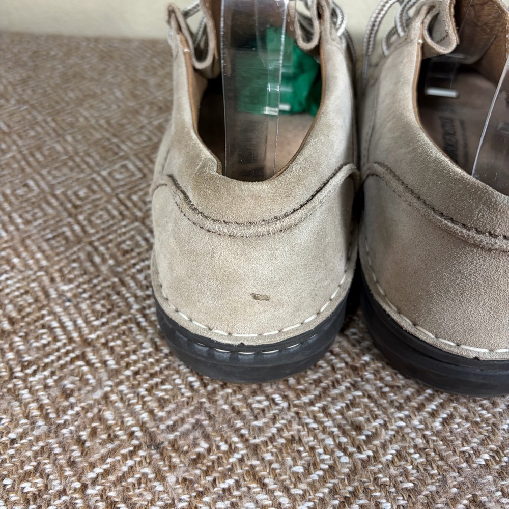 BIRKENSTOCK SUEDE MENS SHOE SIZE 9 42 COLOR SANDS BEIGE MADE IN GERMANY $258 - Picture 8 of 10